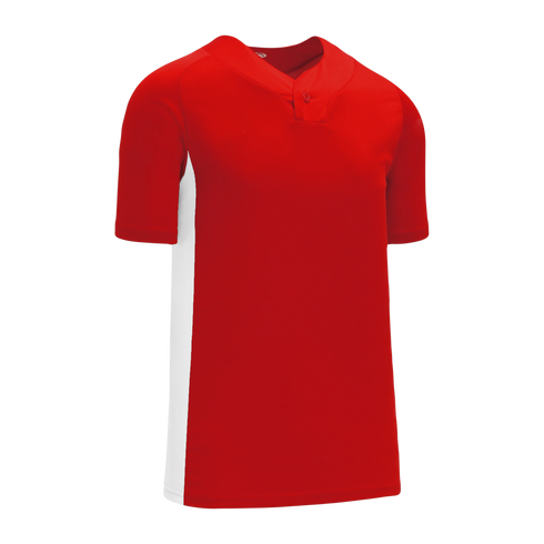 Athletic Knit One Button Pro Placket Performance Baseball Jersey (BA1343)